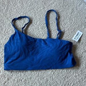 Brand New Old Navy Blue Textured Bikini Top